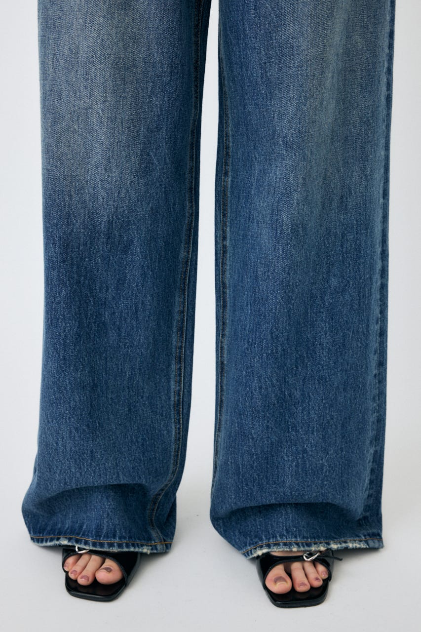 CROSS WAIST WIDE ストレート D/BLU 1