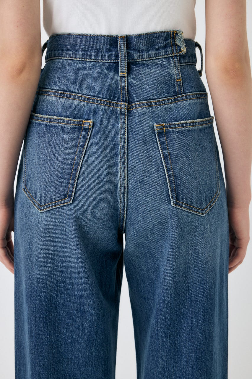 CROSS WAIST WIDE ストレート D/BLU 1