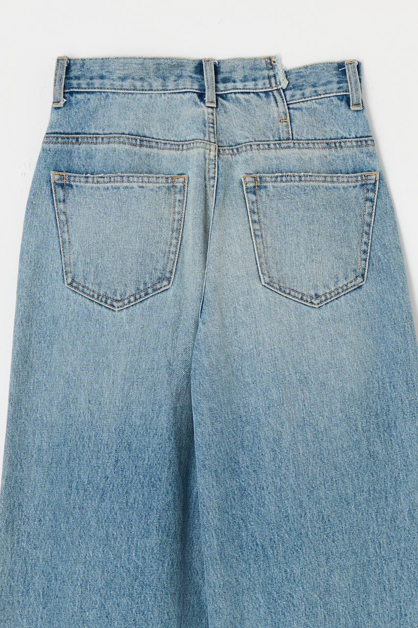 CROSS WAIST WIDE ストレート L/BLU 0