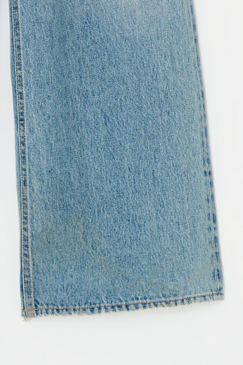 CROSS WAIST WIDE ストレート L/BLU 0