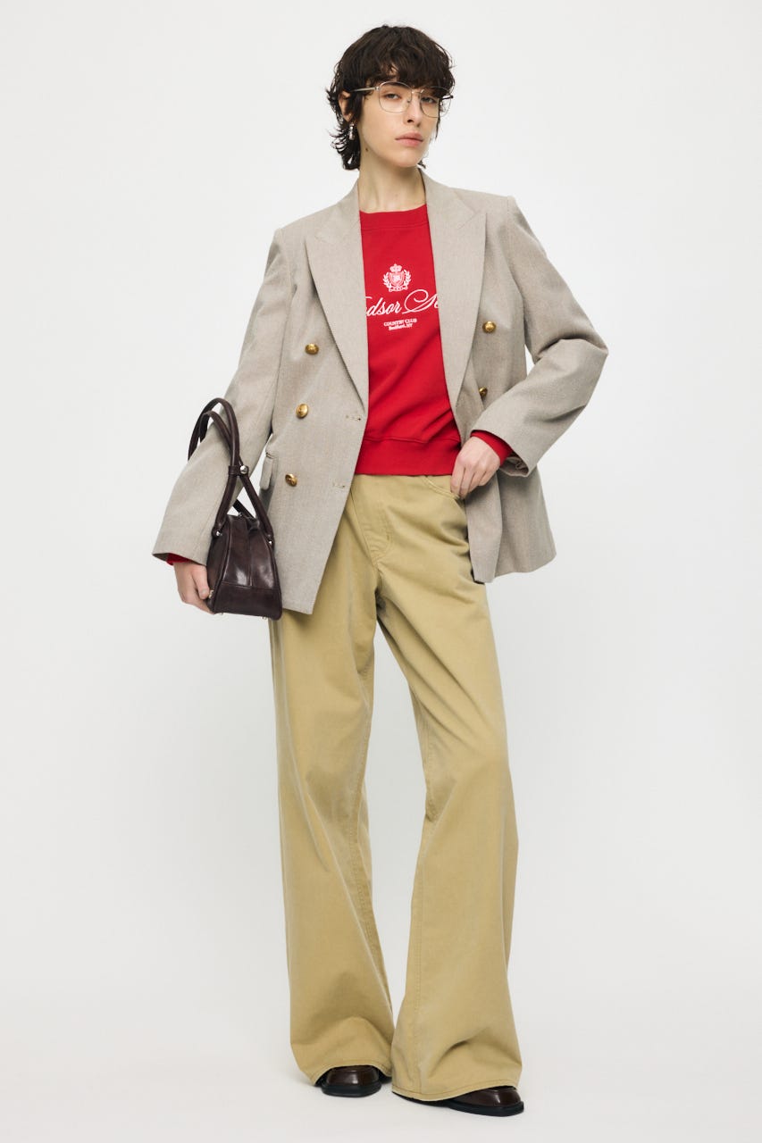 【SS先行アイテム】CROSS CHINO WIDE STRAIGHT BEG 1