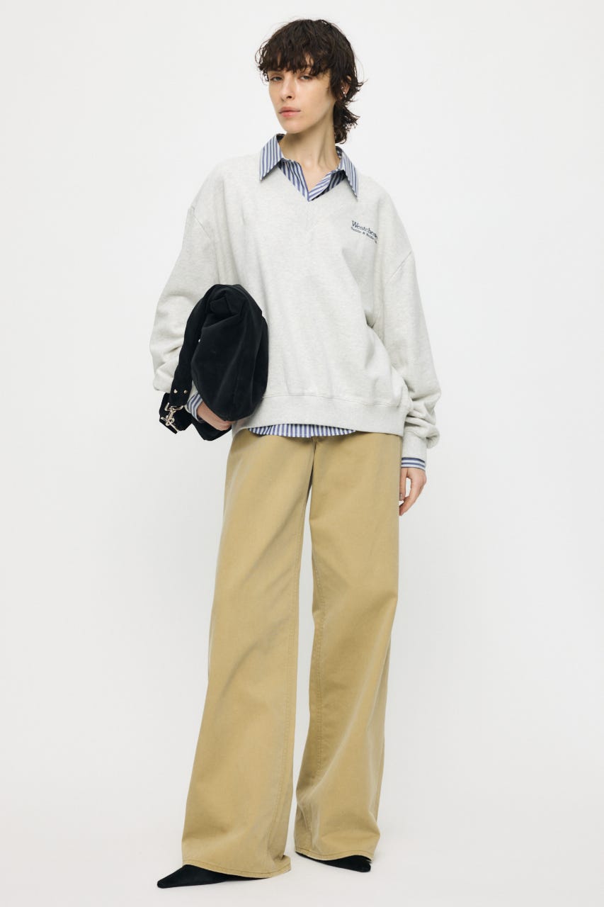 【SS先行アイテム】CROSS CHINO WIDE STRAIGHT BEG 1