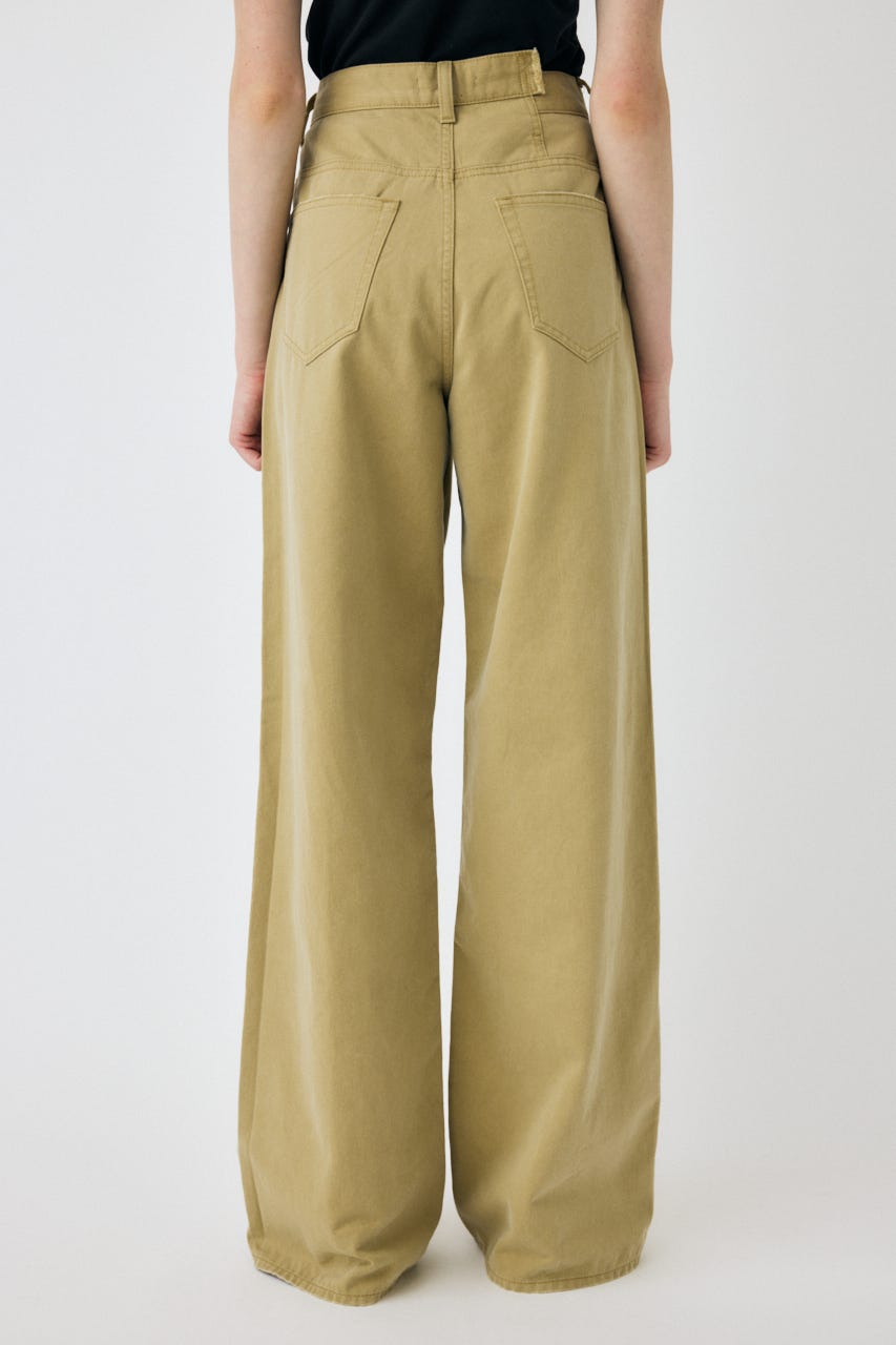MOUSSY CROSS CHINO WIDESTRAIGHT サイズ0 BEG MOUSSY | CROSS CHINO WIDE STRAIGHT (ワイド ) |SHEL'TTER WEBSTORE