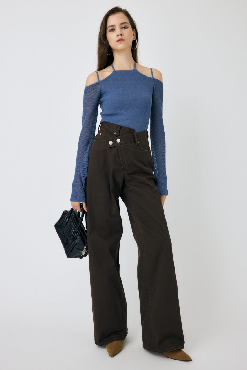 MOUSSY CROSS CHINO WIDESTRAIGHT サイズ0 BEG MOUSSY | CROSS CHINO WIDE STRAIGHT (ワイド ) |SHEL'TTER WEBSTORE