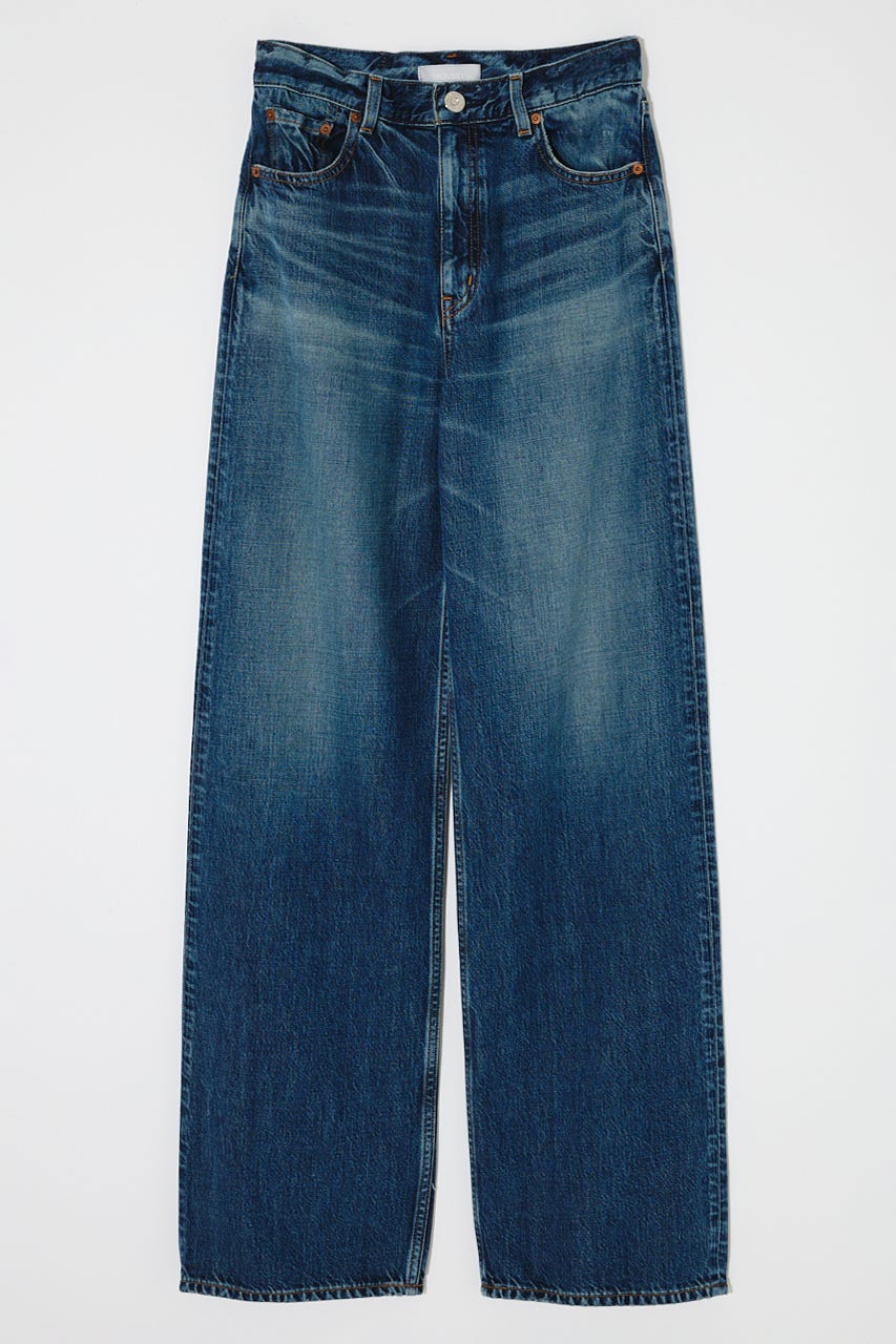 【SS先行アイテム】TENCEL DENIM ストレートパンツ BLU 27inch