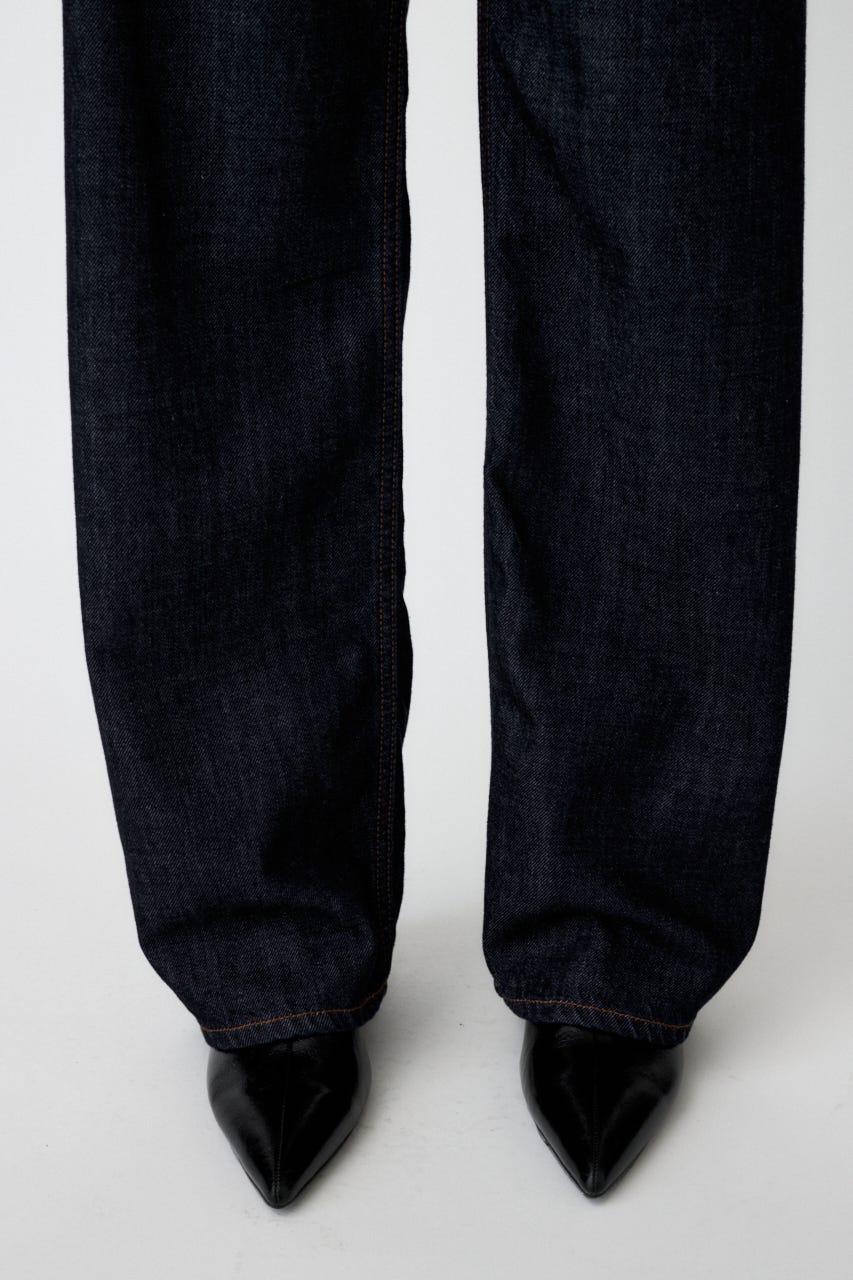 【SS先行アイテム】TENCEL DENIM ストレートパンツ One Wash 23inch