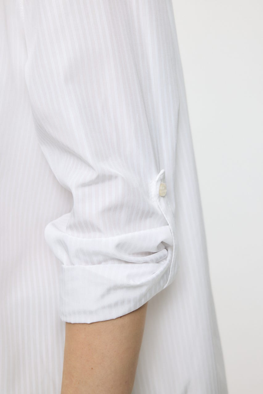 STRIPE OVER シャツ WHT FREE