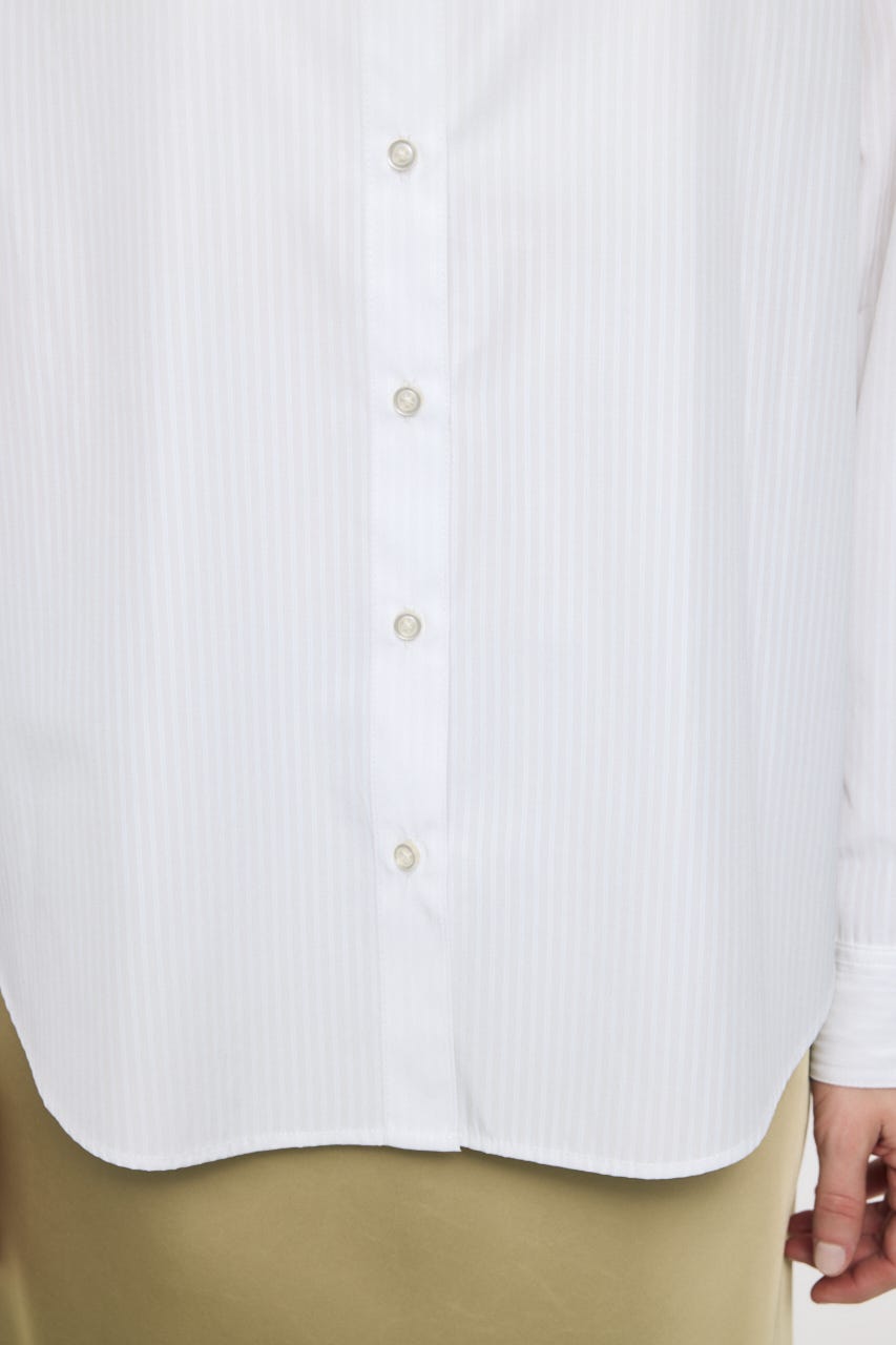STRIPE OVER シャツ WHT FREE