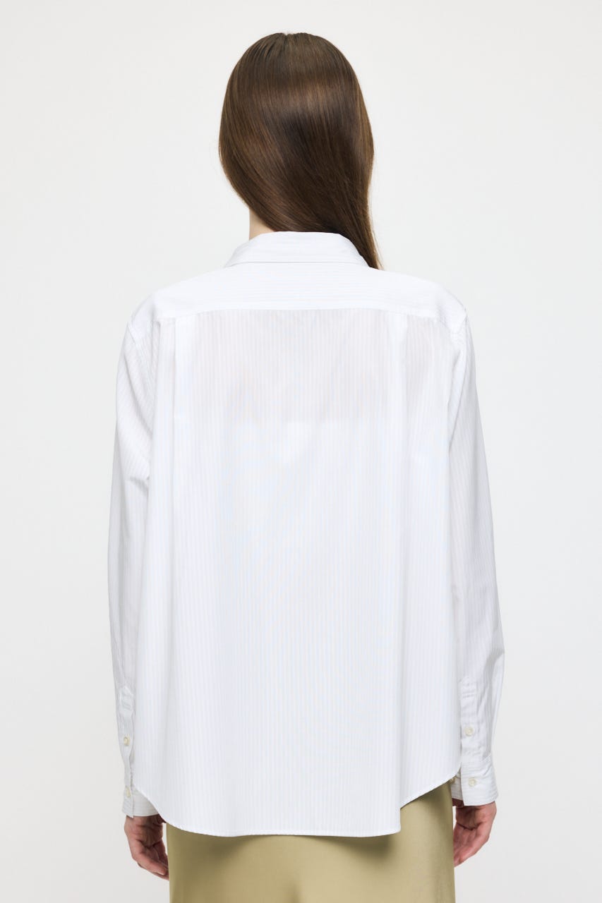 STRIPE OVER シャツ WHT FREE