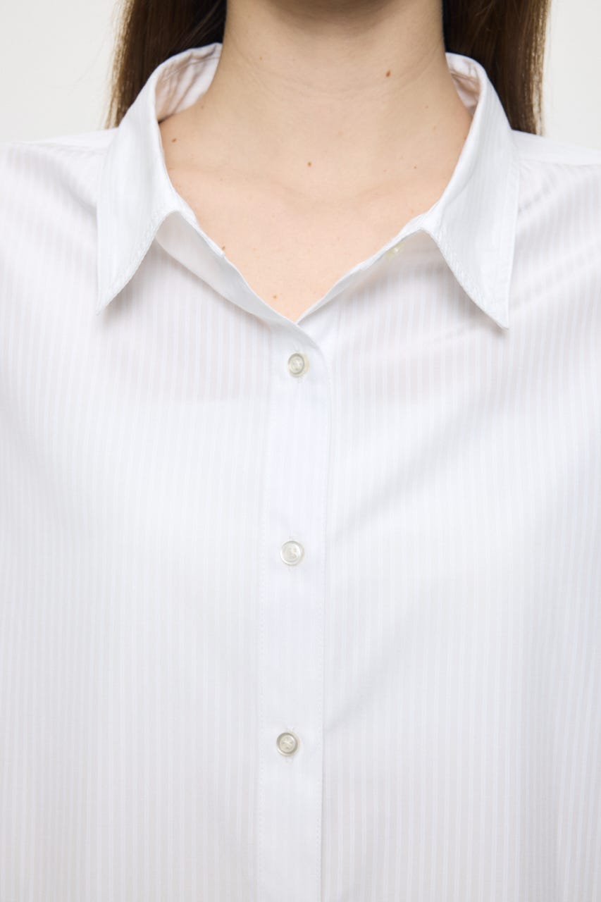 STRIPE OVER シャツ WHT FREE