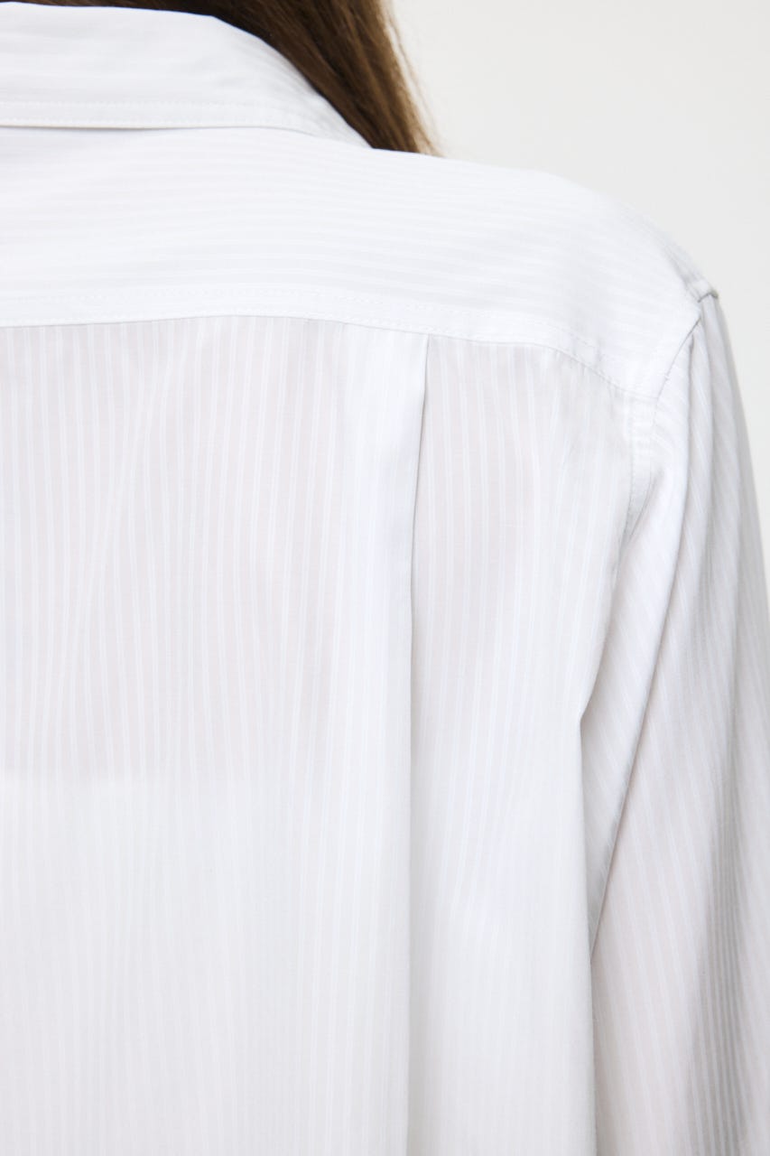 STRIPE OVER シャツ WHT FREE