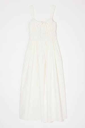 COTTON GATHER CAMI ドレス