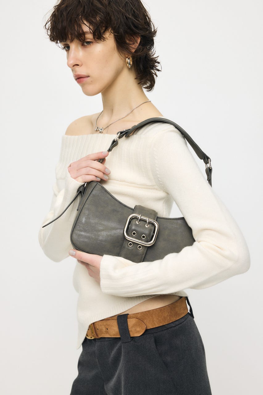 BELTED HAND バッグ C.GRY FREE