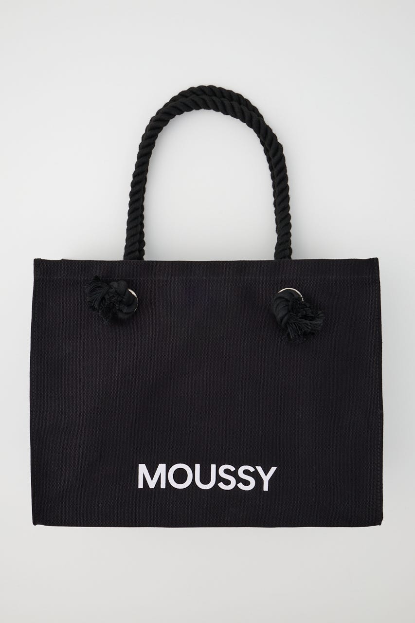 【新生活/大容量】MOUSSY SOUVENIR キャンバスバッグ BLK FREE