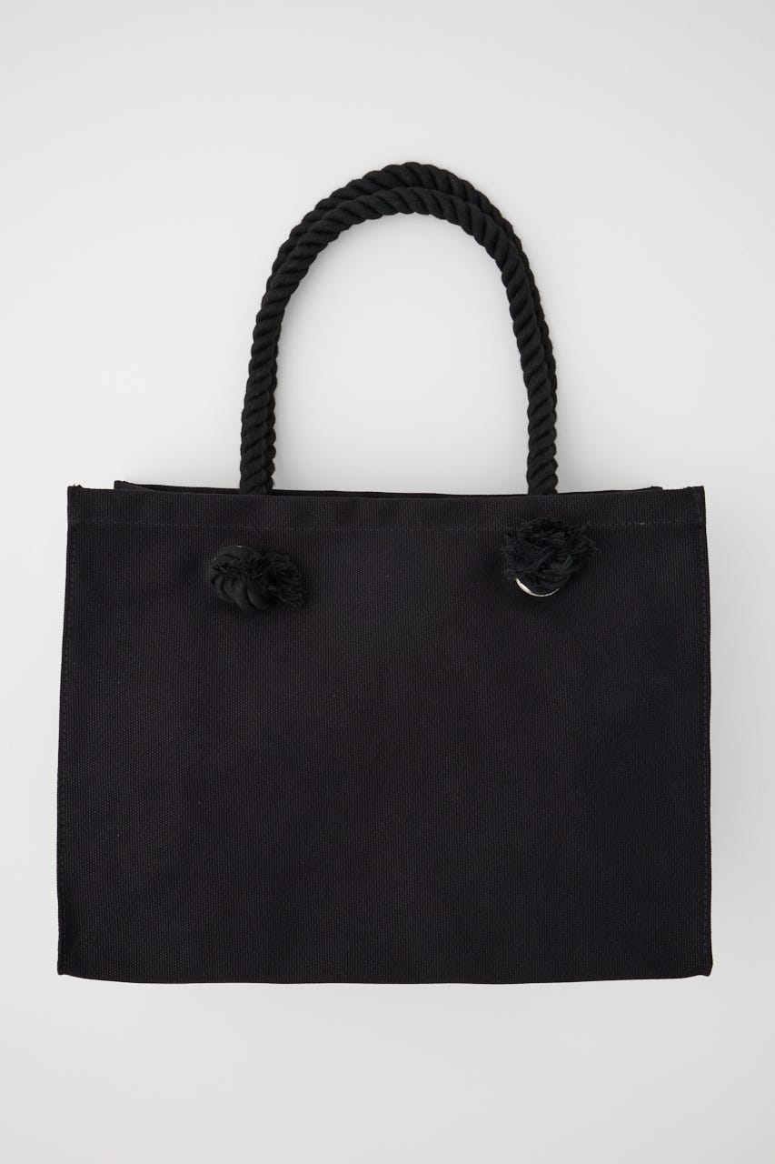 【新生活/大容量】MOUSSY SOUVENIR キャンバスバッグ BLK FREE