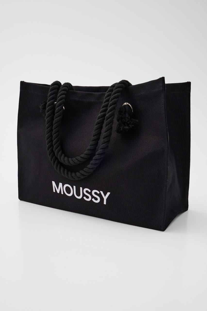 【新生活/大容量】MOUSSY SOUVENIR キャンバスバッグ BLK FREE