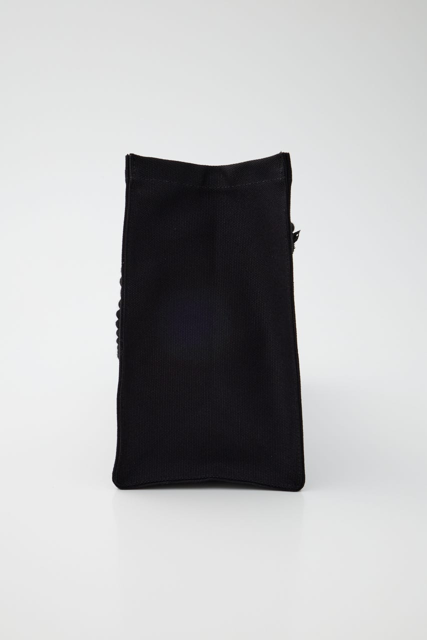 【新生活/大容量】MOUSSY SOUVENIR キャンバスバッグ BLK FREE