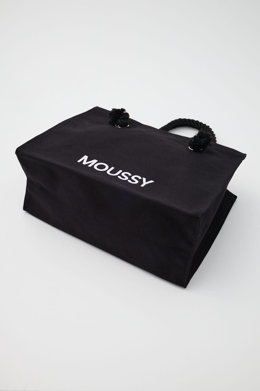 【新生活/大容量】MOUSSY SOUVENIR キャンバスバッグ BLK FREE