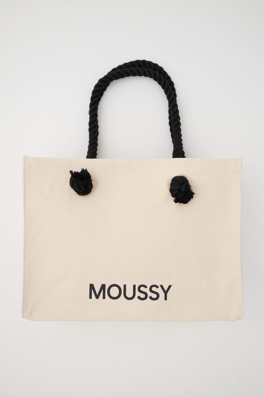 【新生活/大容量】MOUSSY SOUVENIR キャンバスバッグ WHT FREE