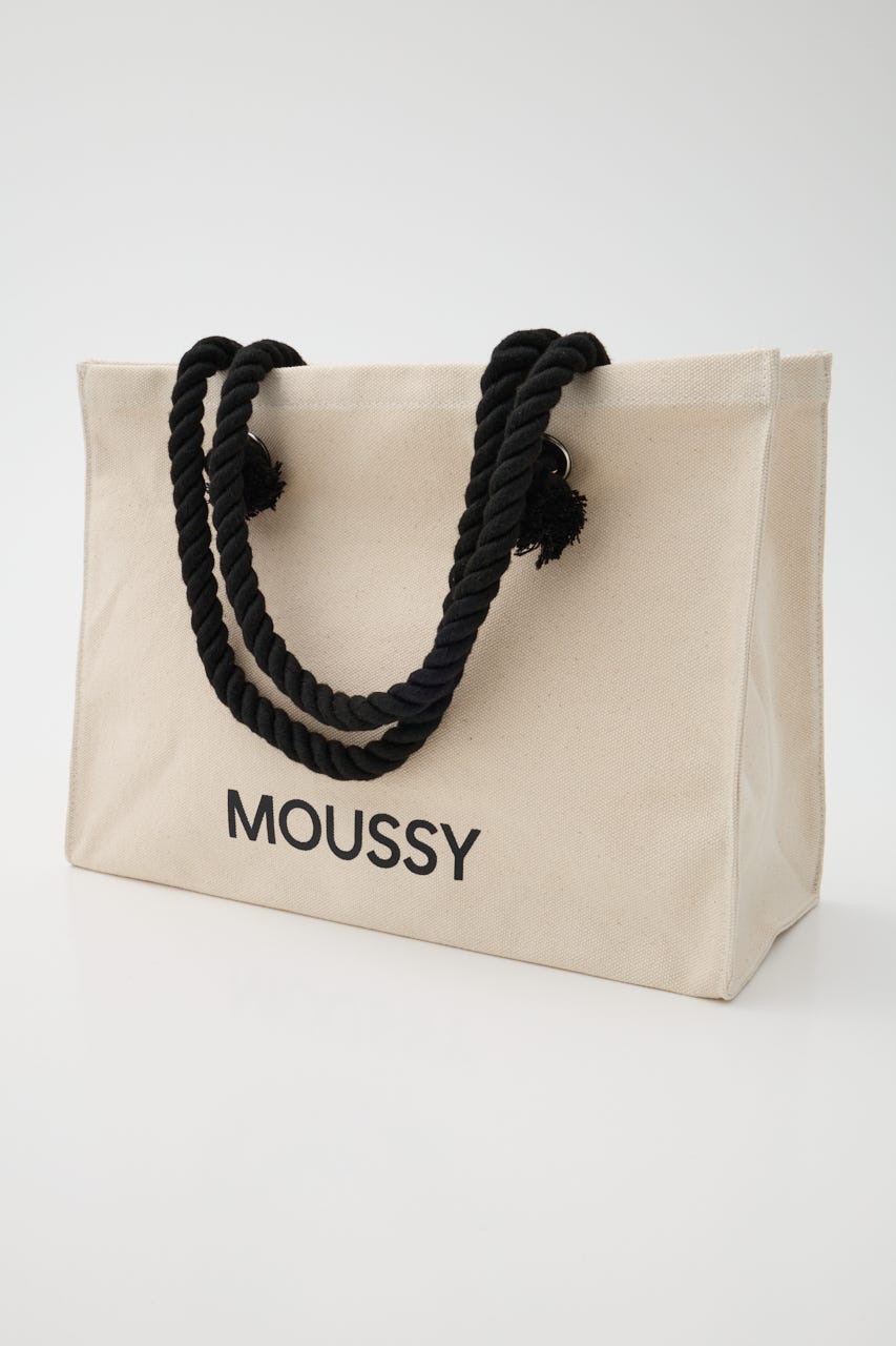 【新生活/大容量】MOUSSY SOUVENIR キャンバスバッグ WHT FREE