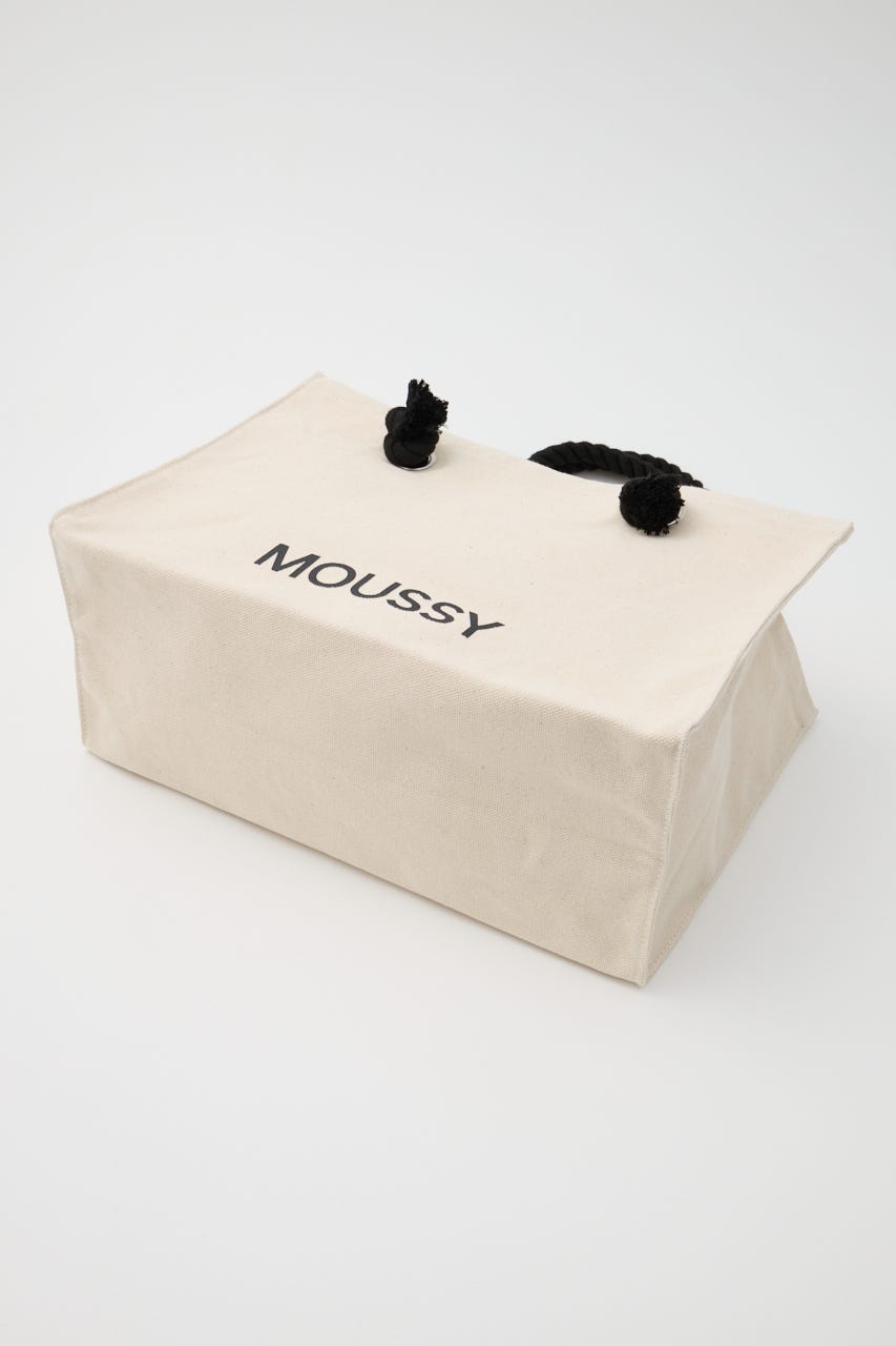 【新生活/大容量】MOUSSY SOUVENIR キャンバスバッグ WHT FREE