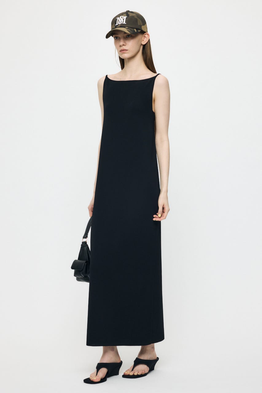 BACKLESS KNIT ドレス BLK 2