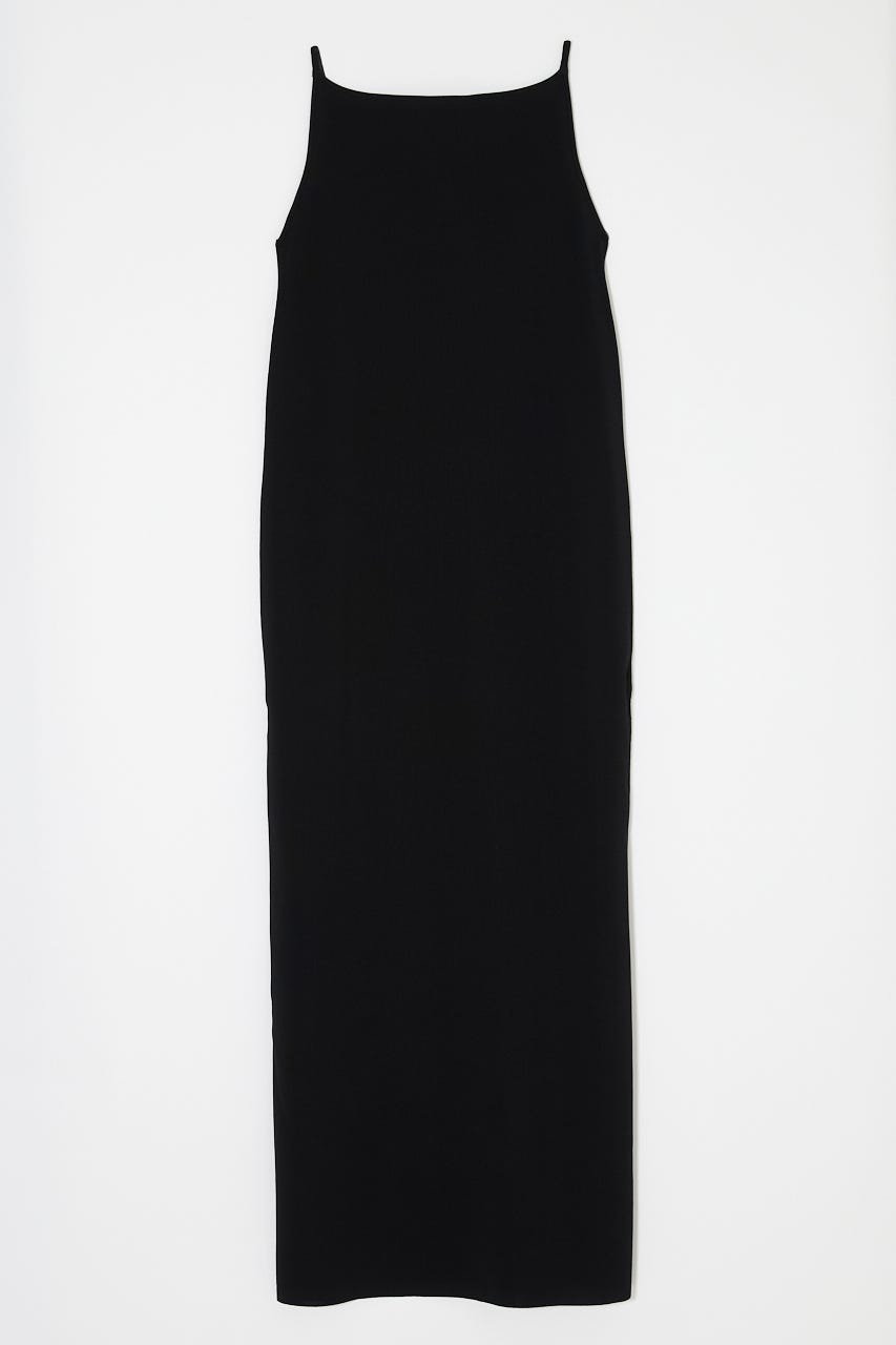 BACKLESS KNIT ドレス BLK 2