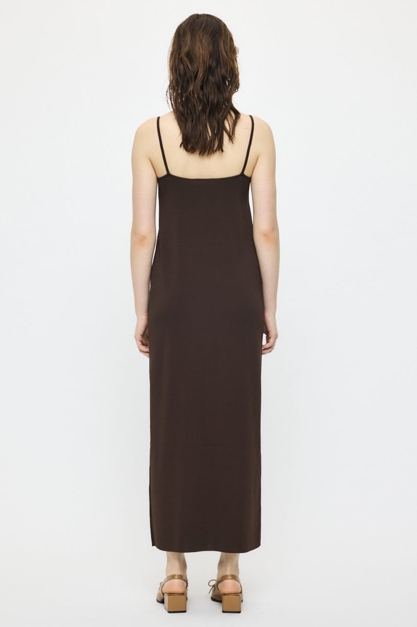 BACKLESS KNIT ドレス D/BRN 1
