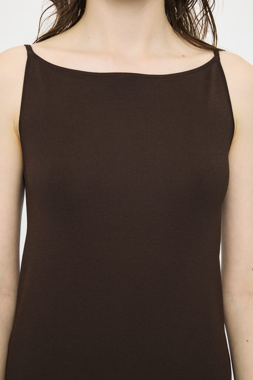 BACKLESS KNIT ドレス D/BRN 1