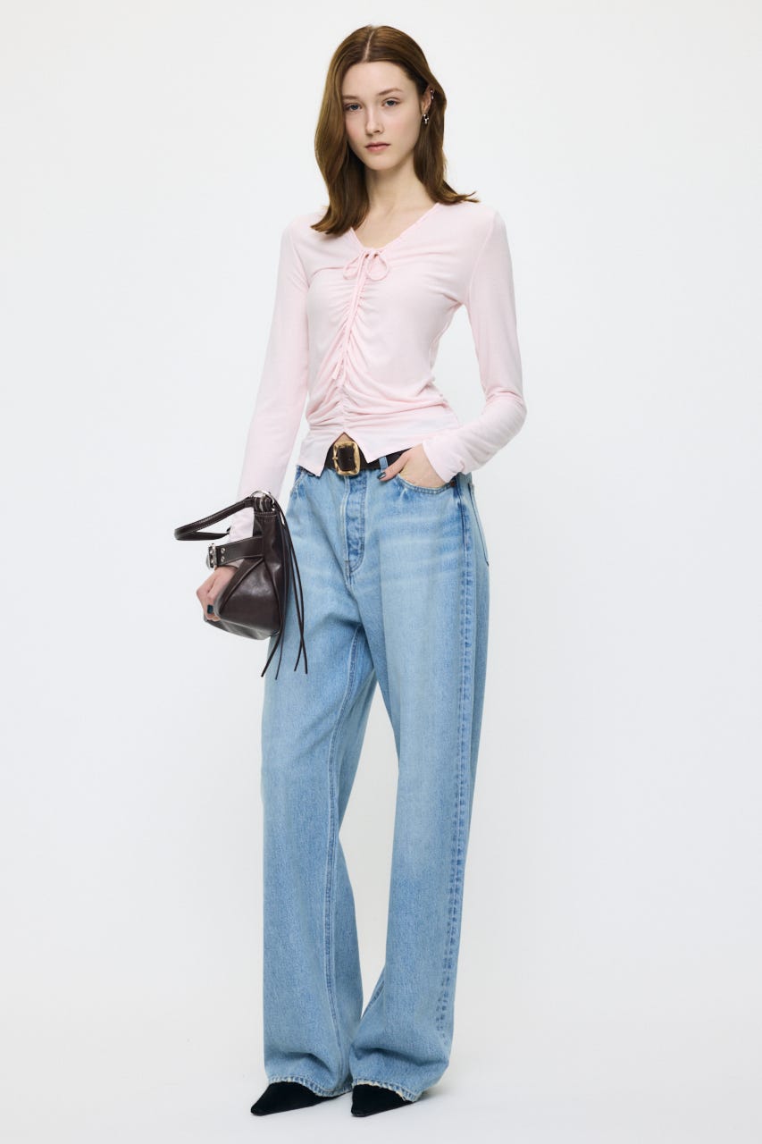 GATHER V/N  トップス L/PNK FREE