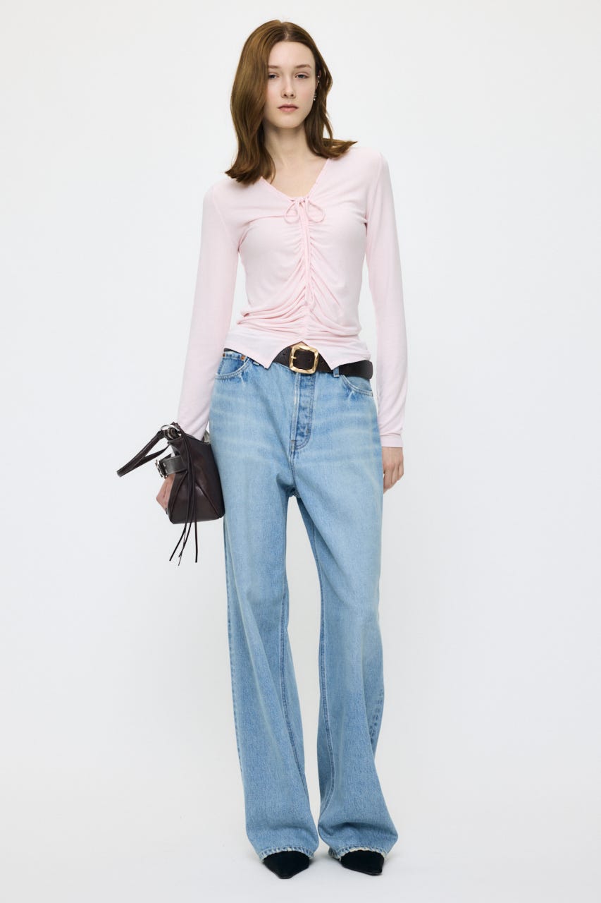 GATHER V/N  トップス L/PNK FREE