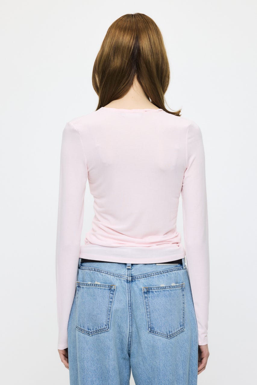 GATHER V/N  トップス L/PNK FREE