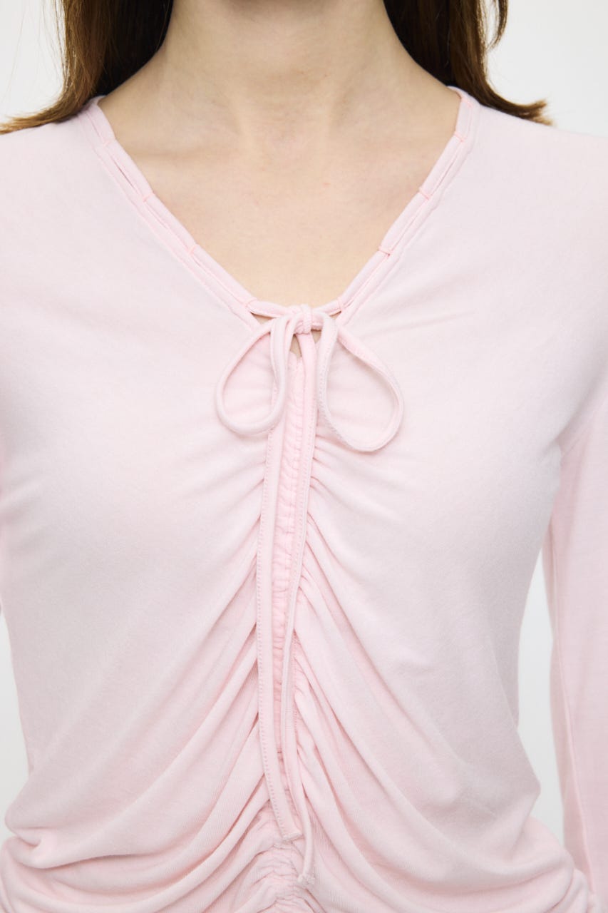 GATHER V/N  トップス L/PNK FREE