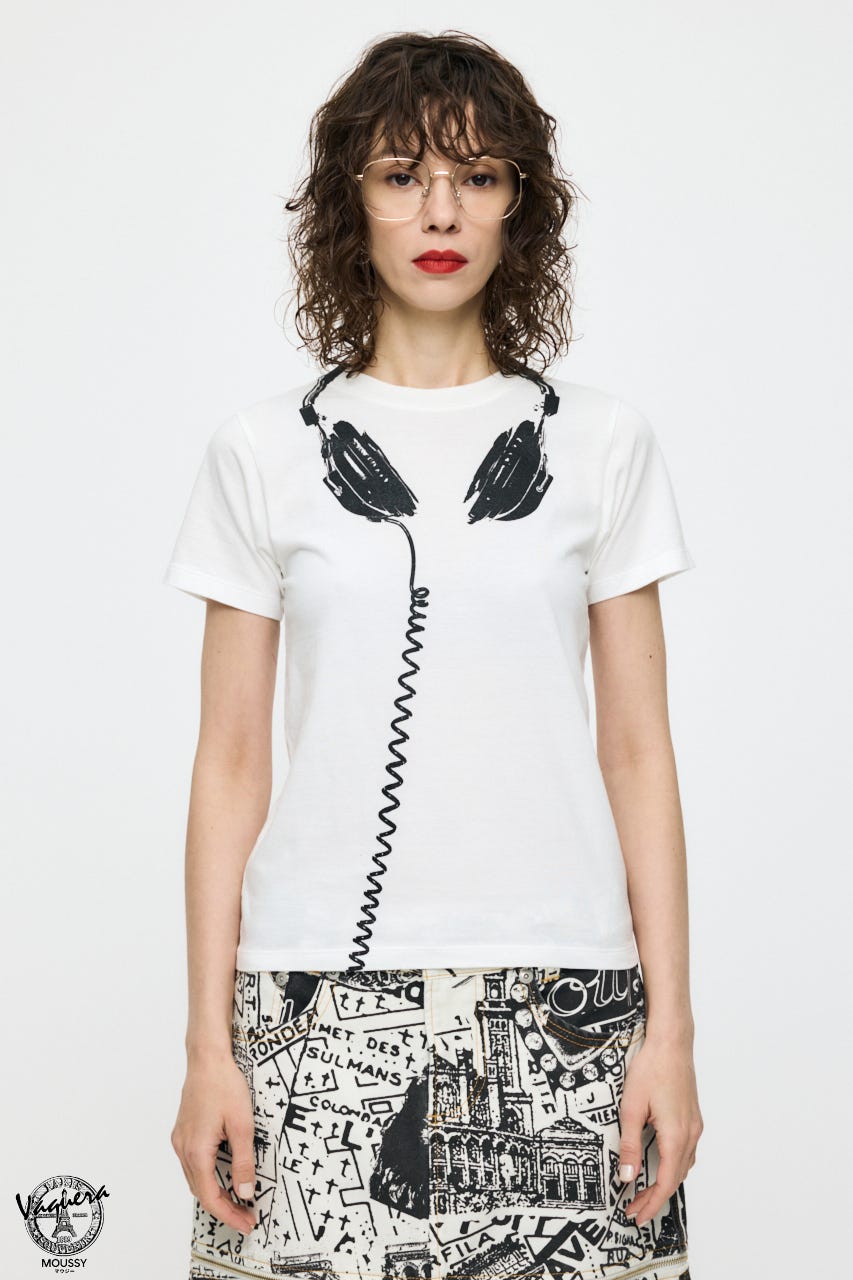 VQ TROMPE L'OEIL BABY ティー WHT S