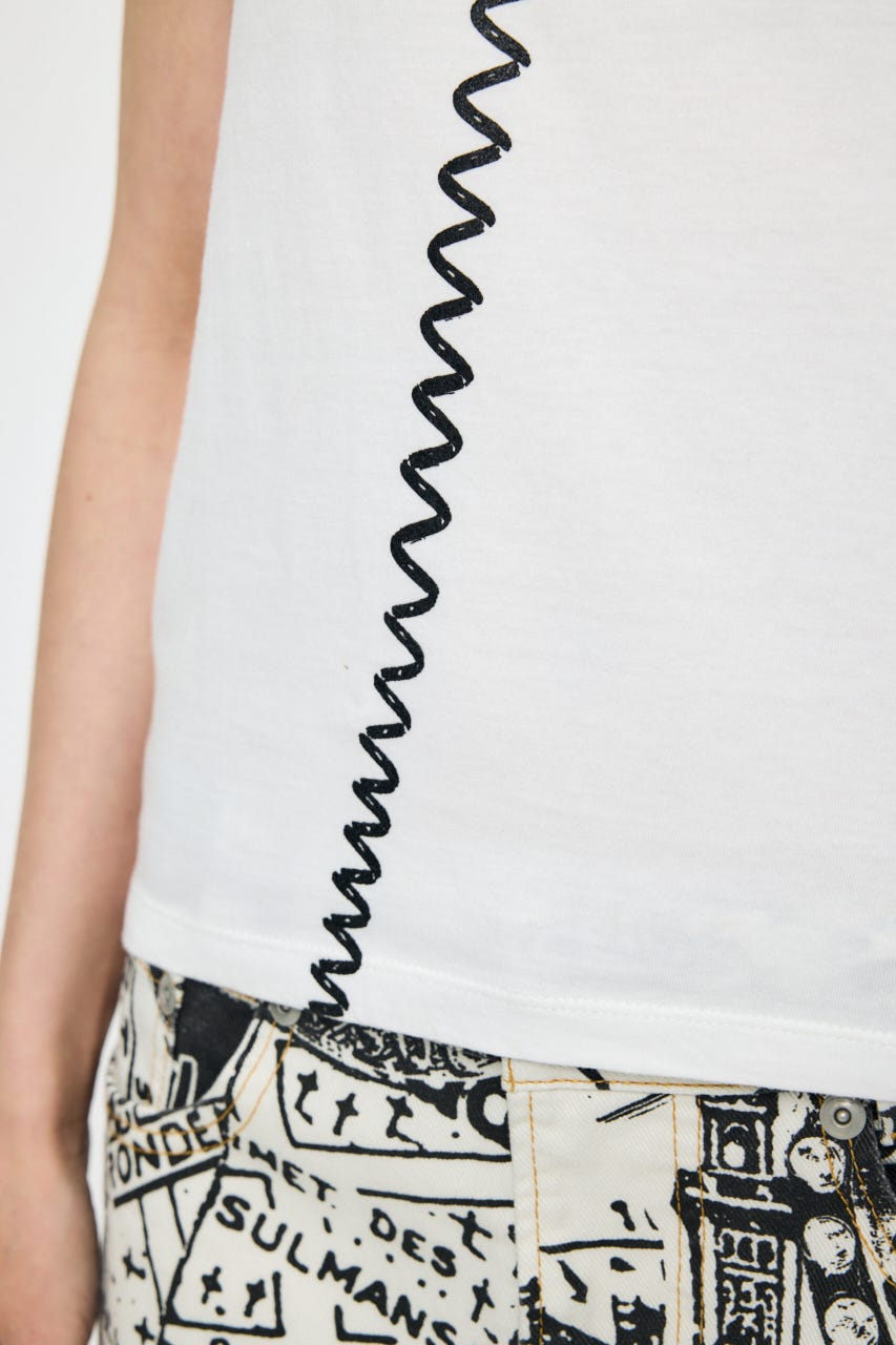 VQ TROMPE L'OEIL BABY ティー WHT S