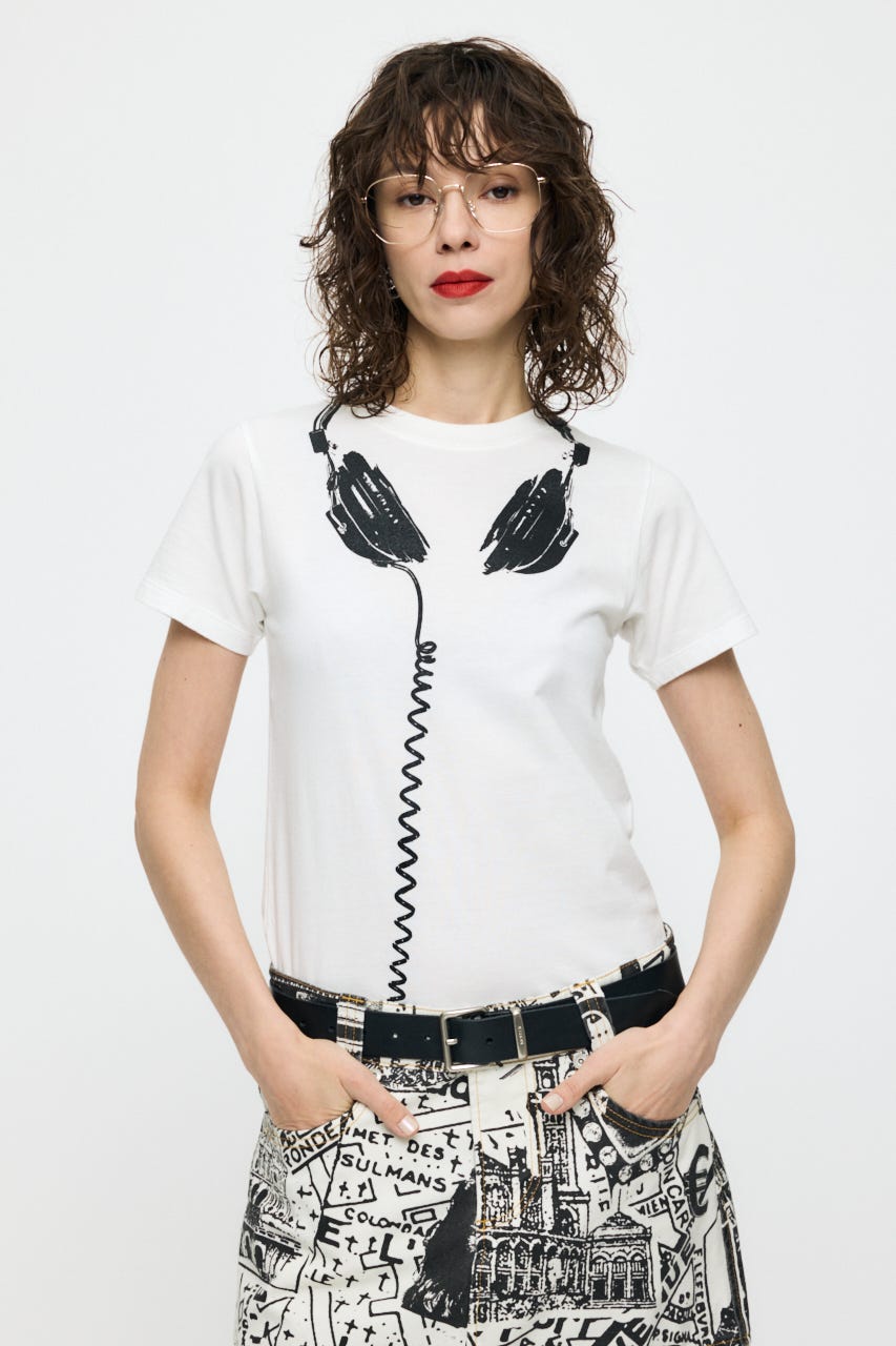 VQ TROMPE L'OEIL BABY ティー WHT S