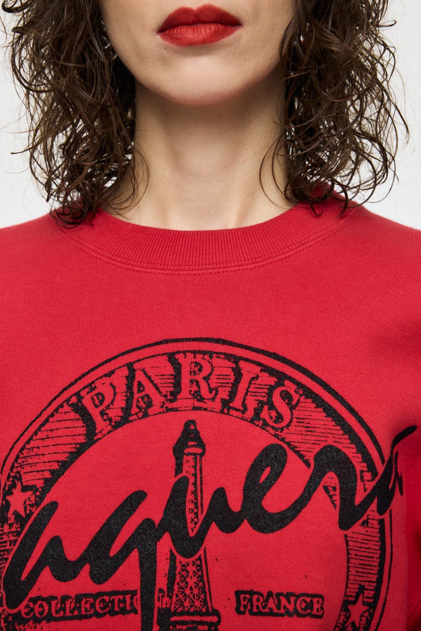 VQ OVERSIZED スウェットシャツ RED M