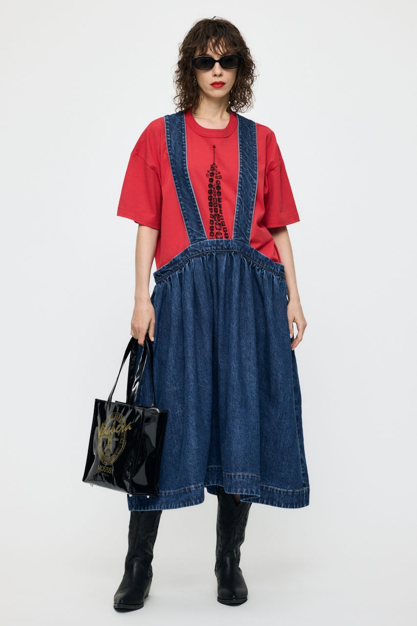 VQ DENIM ピナフォア BLU M