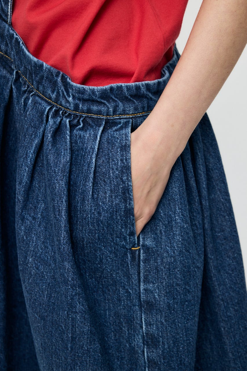 VQ DENIM ピナフォア BLU M