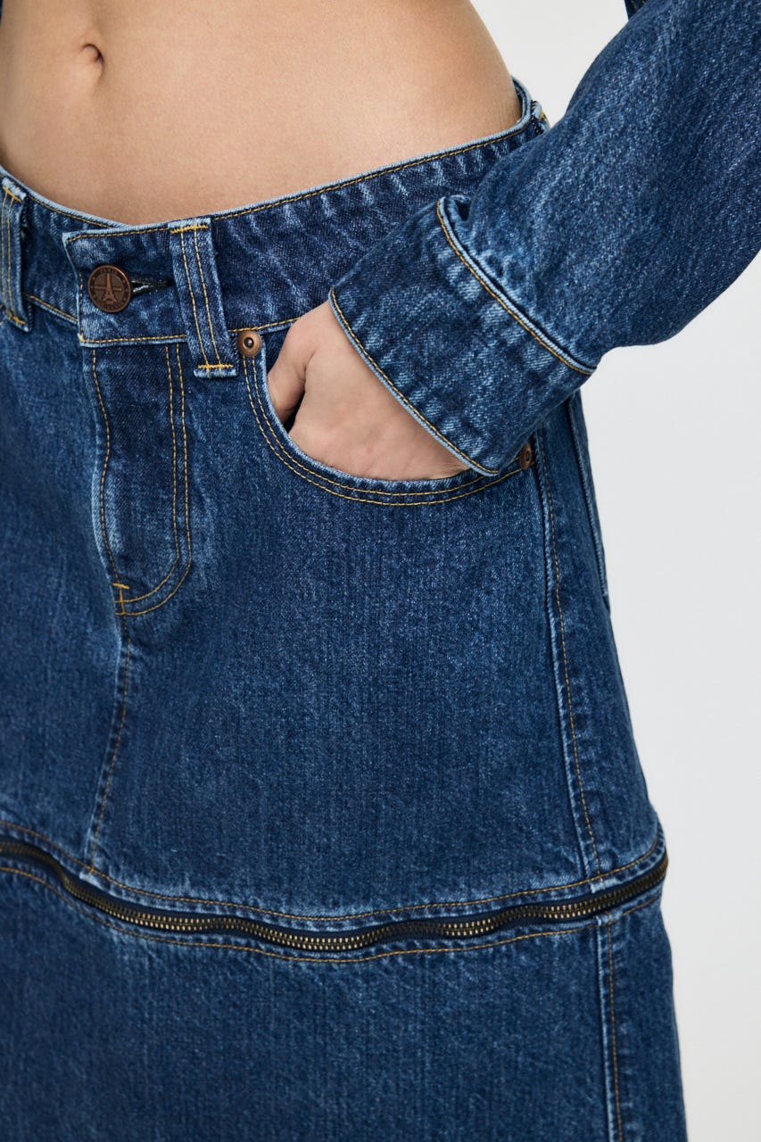 VQ DENIM スカート BLU S