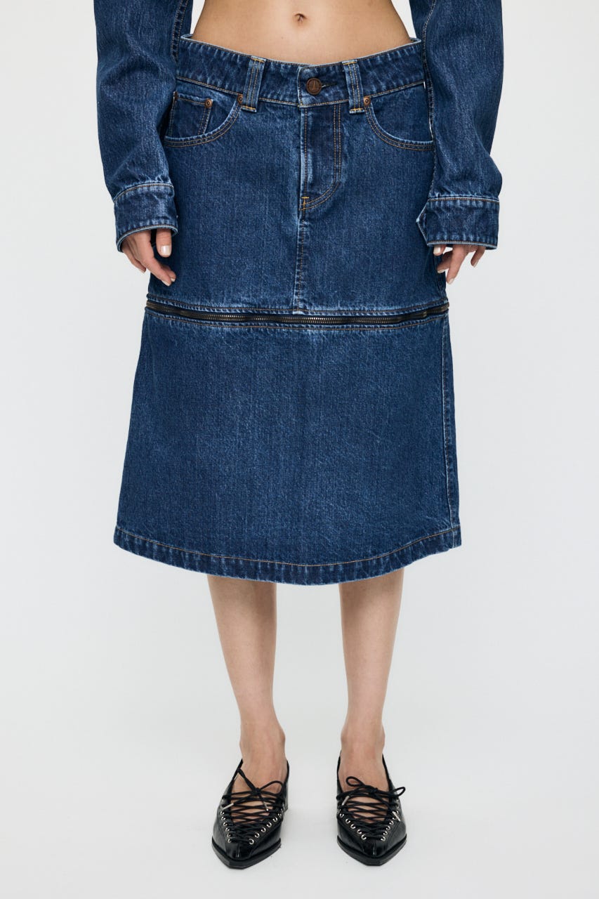 VQ DENIM スカート BLU S