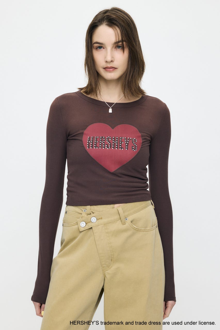 HERSHEY'S L/S TEE BRN FREE