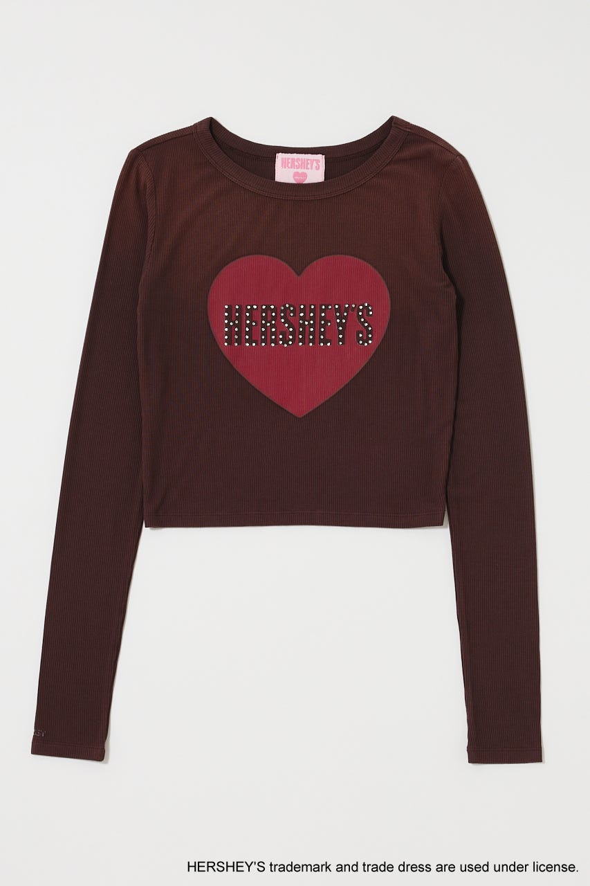 HERSHEY'S L/S TEE BRN FREE