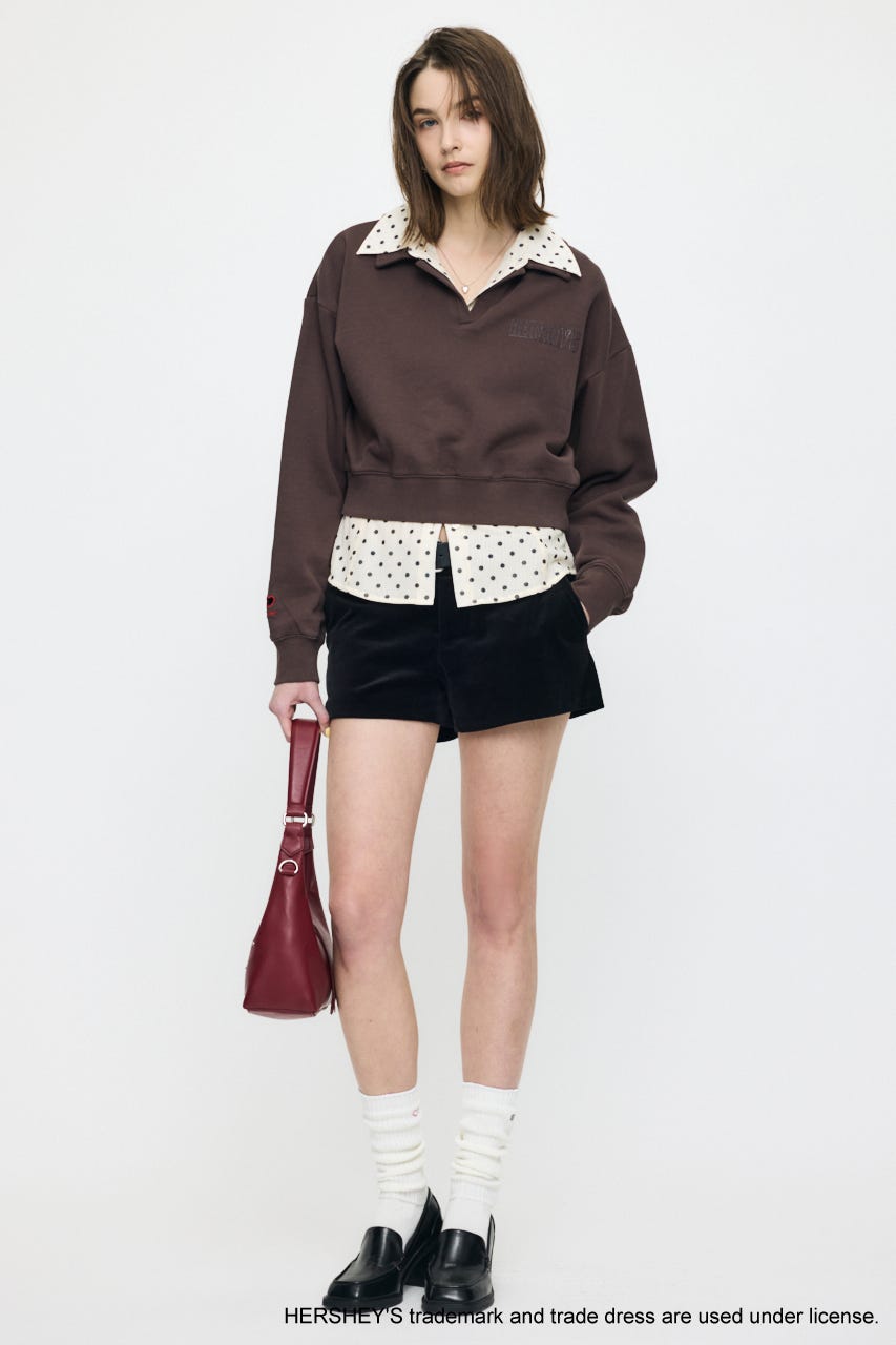HERSHEY'S POLO SWEAT プルオーバー BRN FREE