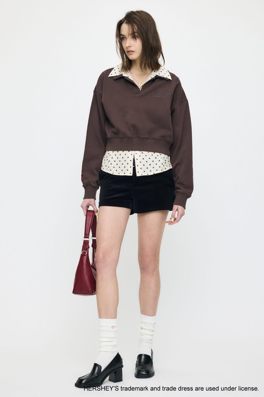 HERSHEY'S POLO SWEAT プルオーバー BRN FREE