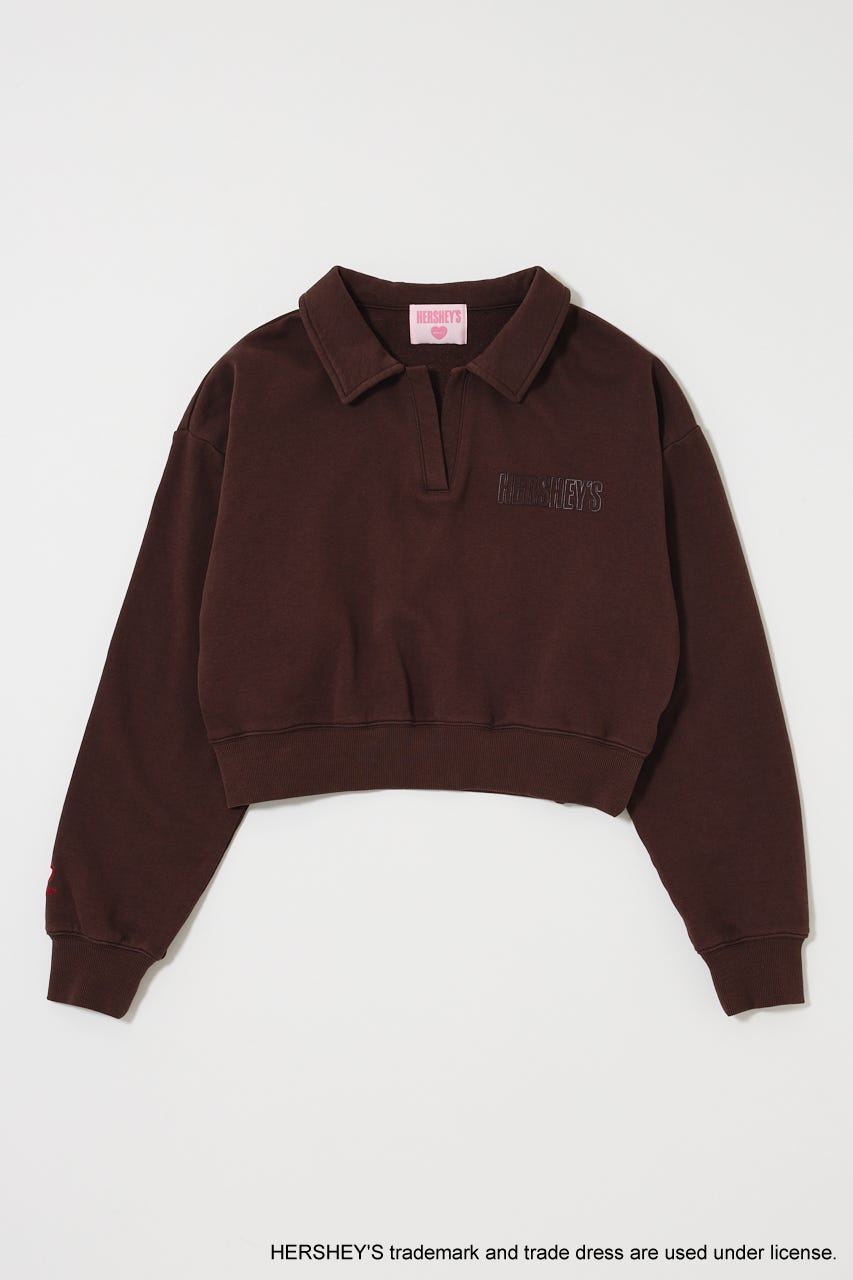 HERSHEY'S POLO SWEAT プルオーバー BRN FREE