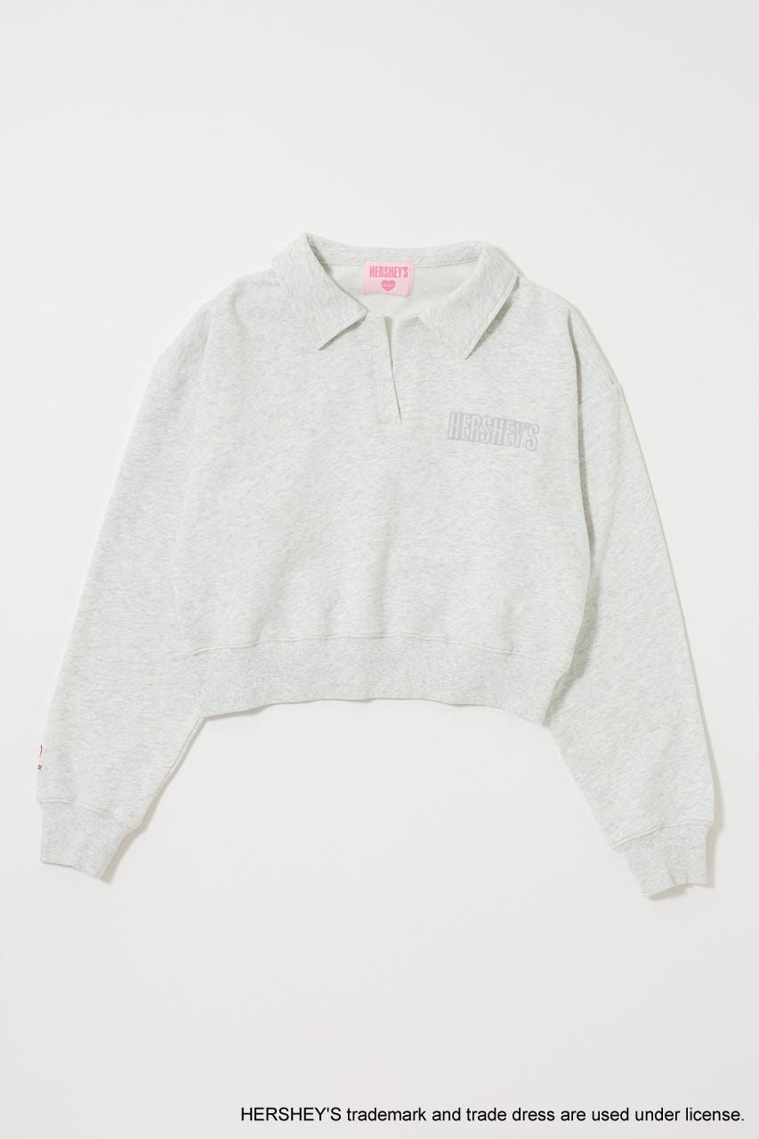 HERSHEY'S POLO SWEAT プルオーバー T.GRY FREE