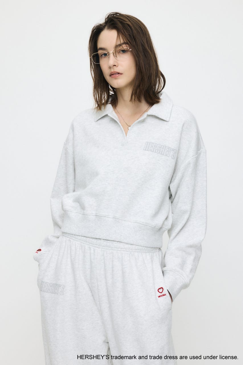 HERSHEY'S POLO SWEAT プルオーバー T.GRY FREE