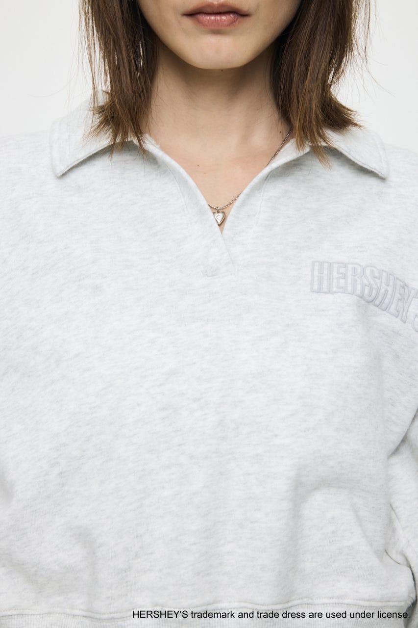 HERSHEY'S POLO SWEAT プルオーバー T.GRY FREE