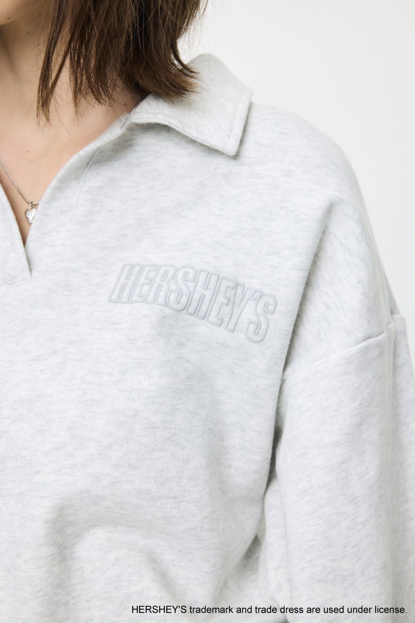 HERSHEY'S POLO SWEAT プルオーバー T.GRY FREE